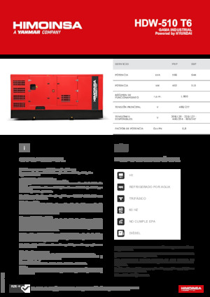 Дизелови генератори HIMOINSA HDW-510 T6