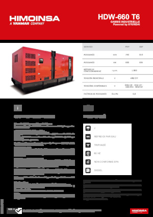 Дизелови генератори HIMOINSA HDW-660 T6