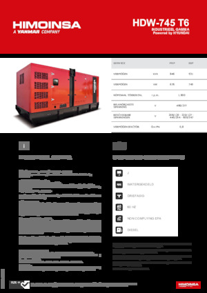 Дизелови генератори HIMOINSA HDW-745 T6