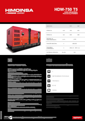 Дизелови генератори HIMOINSA HDW-750 T5