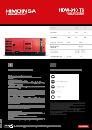 Дизелови генератори HIMOINSA HDW-910 T6