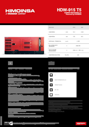 Дизелови генератори HIMOINSA HDW-915 T5