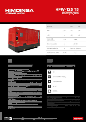Дизелови генератори HIMOINSA HFW-125 T5