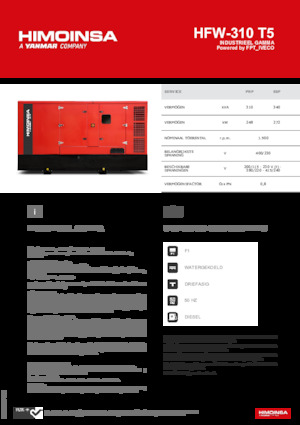 Дизелови генератори HIMOINSA HFW-310 T5