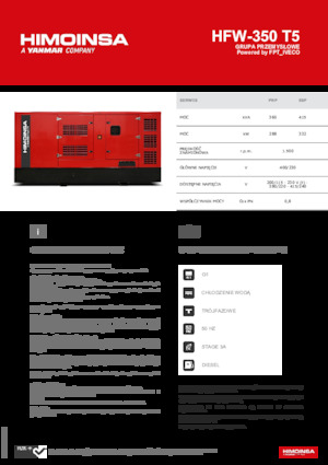 Дизелови генератори HIMOINSA HFW-350 T5