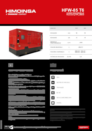 Дизелови генератори HIMOINSA HFW-85 T6