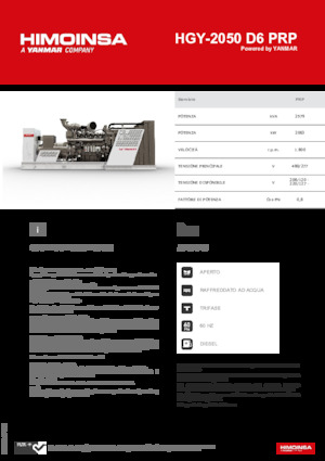 Дизелови генератори HIMOINSA HGY-2050 D6 PRP