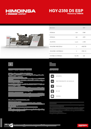 Дизелови генератори HIMOINSA HGY-2350 D5 ESP