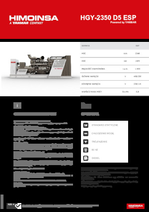 Дизелови генератори HIMOINSA HGY-2350 D5 ESP