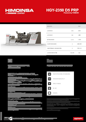 Дизелови генератори HIMOINSA HGY-2350 D5 PRP