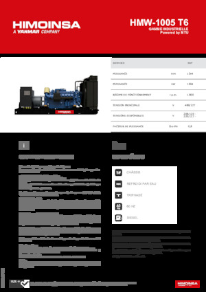 Дизелови генератори HIMOINSA HMW-1005 T6