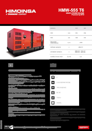 Дизелови генератори HIMOINSA HMW-555 T6