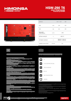 Дизелови генератори HIMOINSA HSW-290 T6