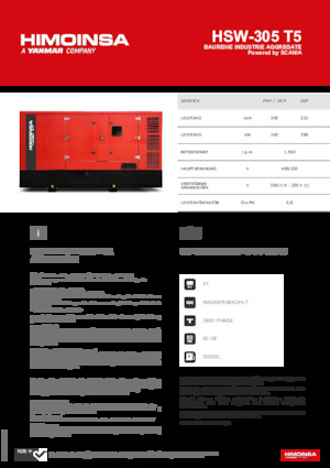 Дизелови генератори HIMOINSA HSW-305 T5