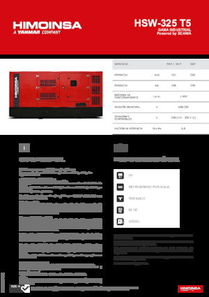 Дизелови генератори HIMOINSA HSW-325 T5