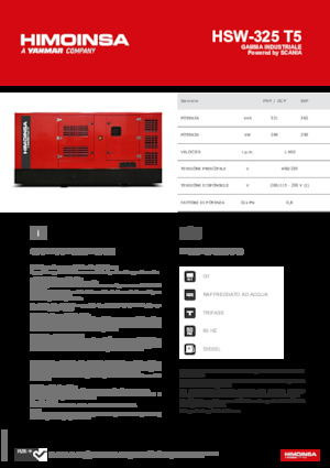 Дизелови генератори HIMOINSA HSW-325 T5