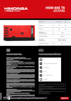 Дизелови генератори HIMOINSA HSW-650 T6