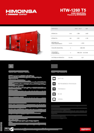 Дизелови генератори HIMOINSA HTW-1260 T5