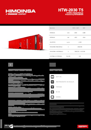 Дизелови генератори HIMOINSA HTW-2030 T5