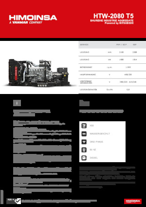 Дизелови генератори HIMOINSA HTW-2080 T5