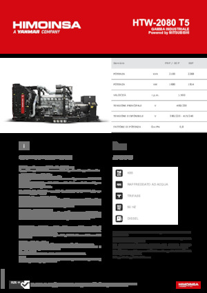 Дизелови генератори HIMOINSA HTW-2080 T5