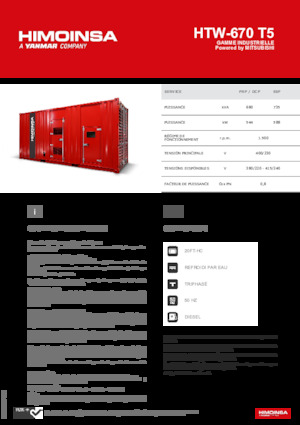 Дизелови генератори HIMOINSA HTW-670 T5