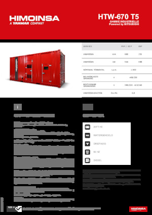 Дизелови генератори HIMOINSA HTW-670 T5