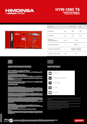 Дизелови генератори HIMOINSA HYW-1095 T6