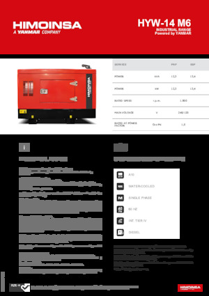 Дизелови генератори HIMOINSA HYW-14 M6