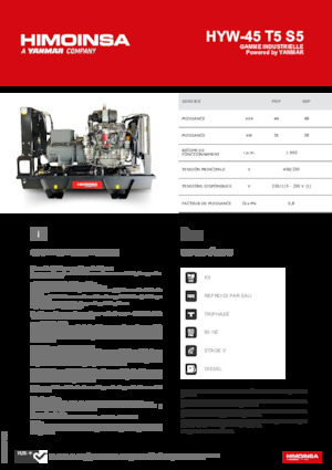 Дизелови генератори HIMOINSA HYW-45 T5 S5
