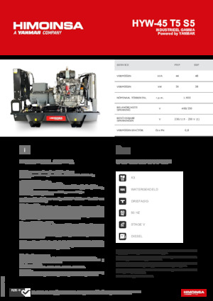 Дизелови генератори HIMOINSA HYW-45 T5 S5