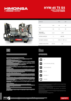Дизелови генератори HIMOINSA HYW-45 T5 S5