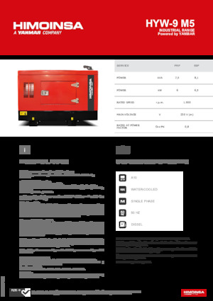 Дизелови генератори HIMOINSA HYW-9 M5