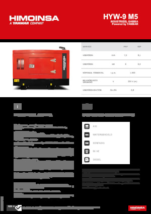 Дизелови генератори HIMOINSA HYW-9 M5