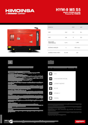 Дизелови генератори HIMOINSA HYW-9 M5 S5