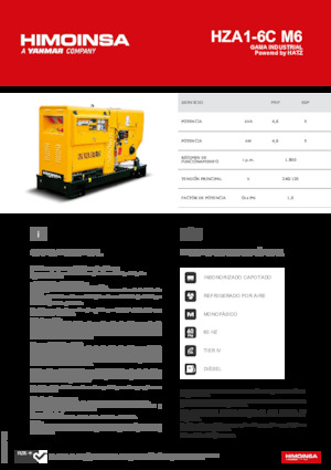 Дизелови генератори HIMOINSA HZA1-6C M6