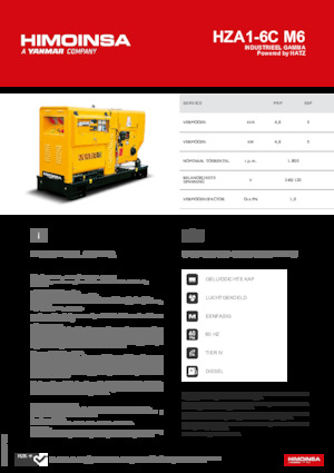 Дизелови генератори HIMOINSA HZA1-6C M6