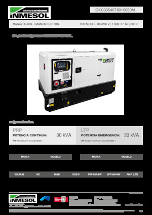 Дизелови генератори INMESOL IC-033