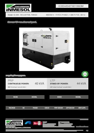 Дизелови генератори INMESOL IC-044