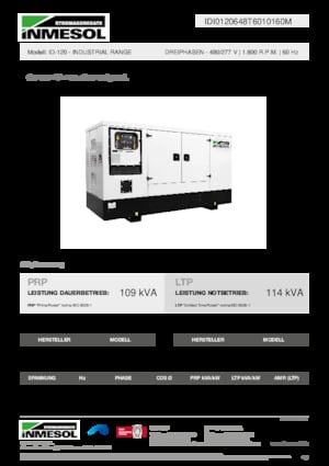 Дизелови генератори INMESOL ID-120