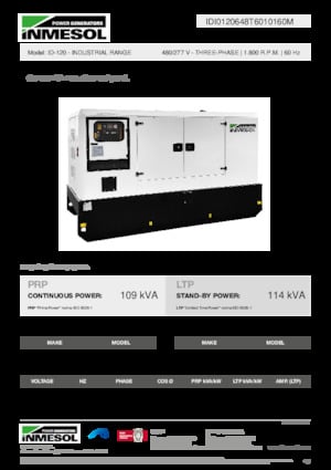 Дизелови генератори INMESOL ID-120