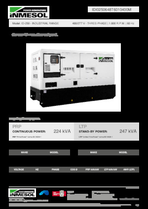 Дизелови генератори INMESOL ID-250