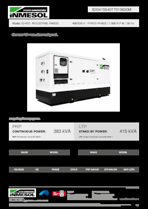 Дизелови генератори INMESOL ID-415