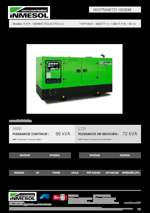 Дизелови генератори INMESOL II-075