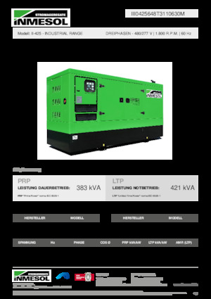 Дизелови генератори INMESOL II-425