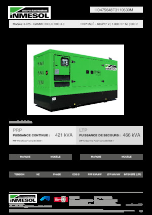 Дизелови генератори INMESOL II-475