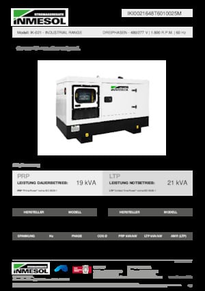 Дизелови генератори INMESOL IK-021