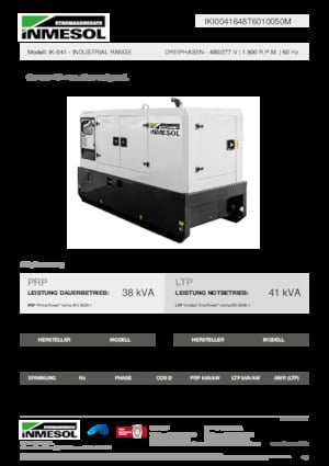 Дизелови генератори INMESOL IK-041