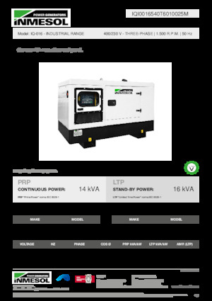 Дизелови генератори INMESOL IQ-016