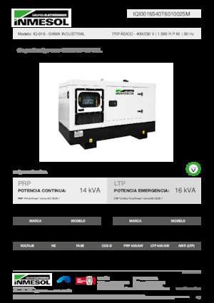 Дизелови генератори INMESOL IQ-016